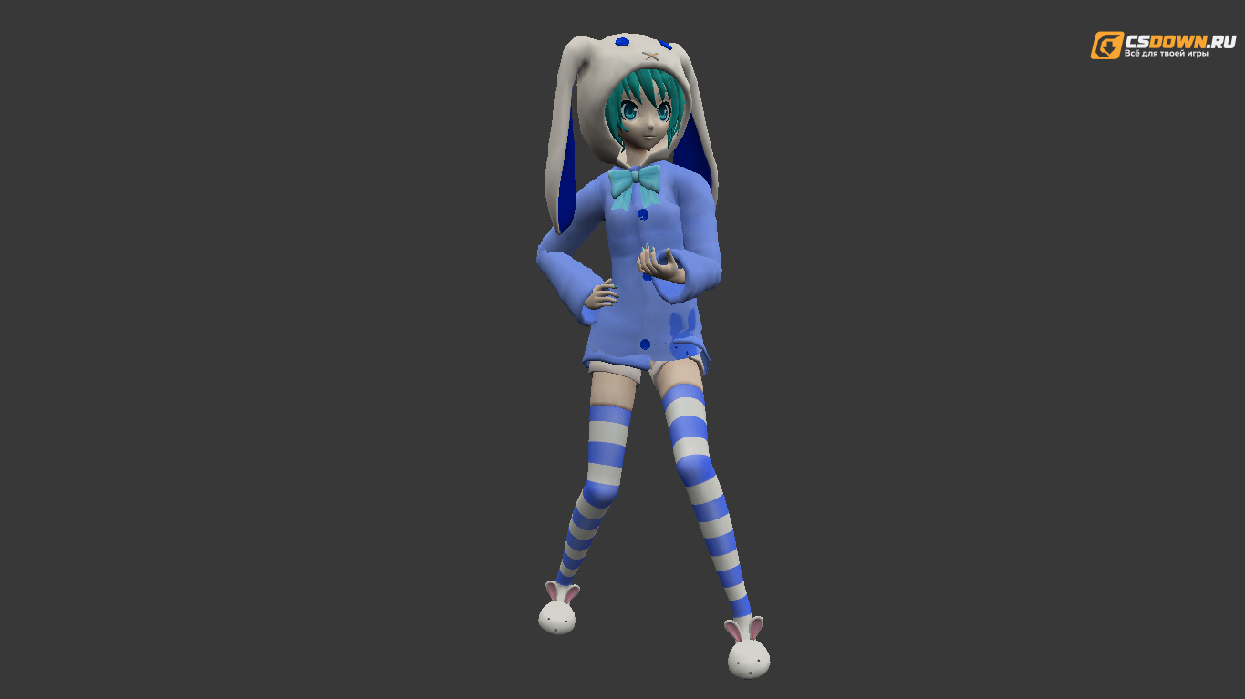 Женская модель «Girl Rabbit» для CS 1.6 — скриншот 1