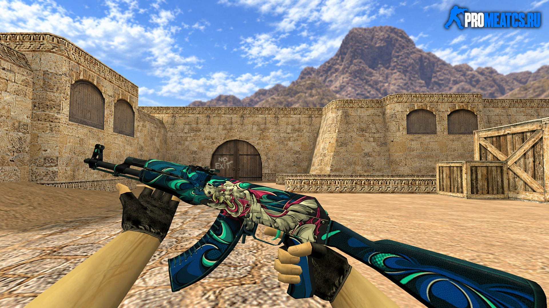 Модель AK-47 «Кошмар» для CS 1.6 — скриншот 1
