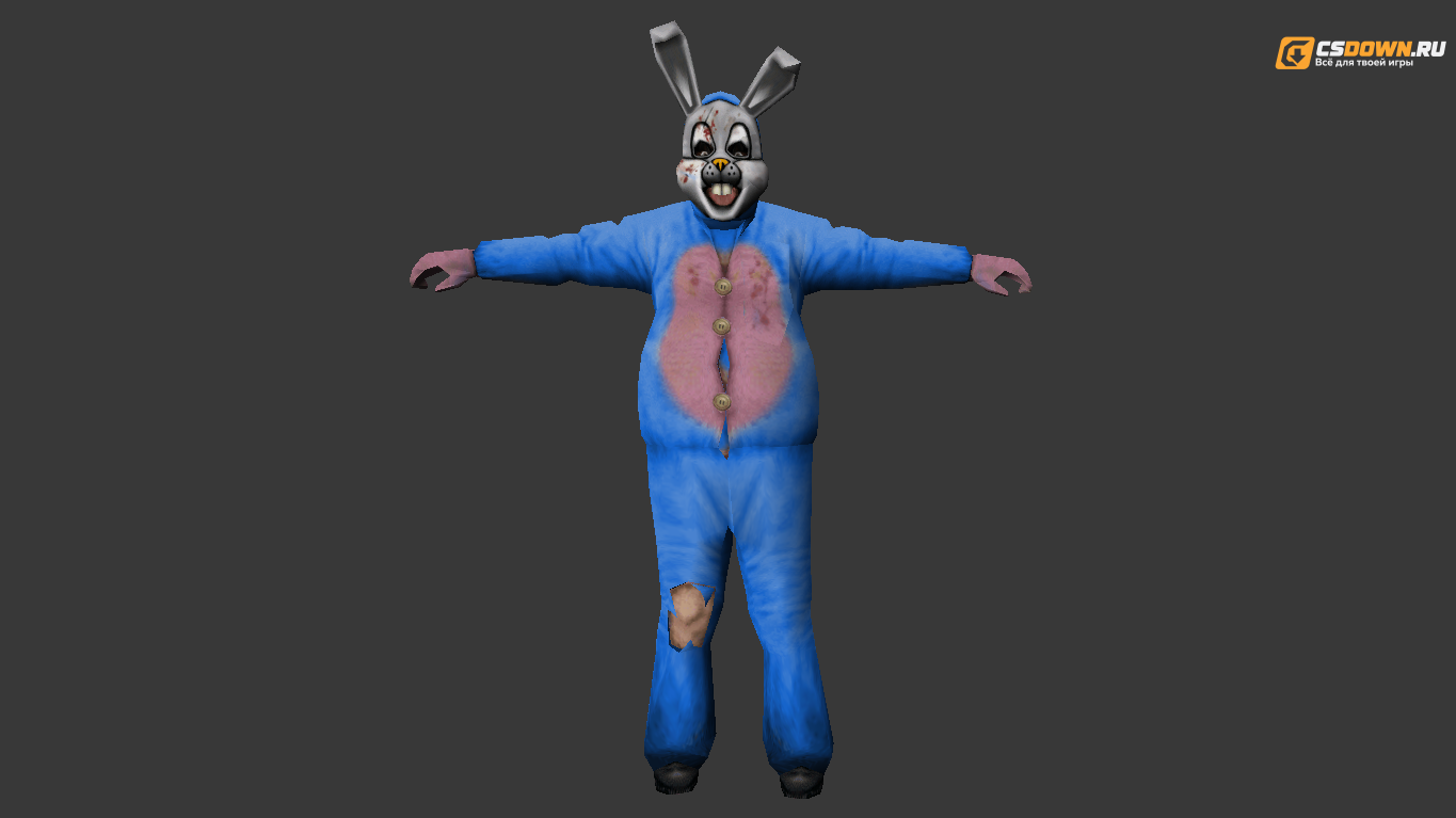 Модель «Scary Rabbit в синем костюме» для CS 1.6 — скриншот 1