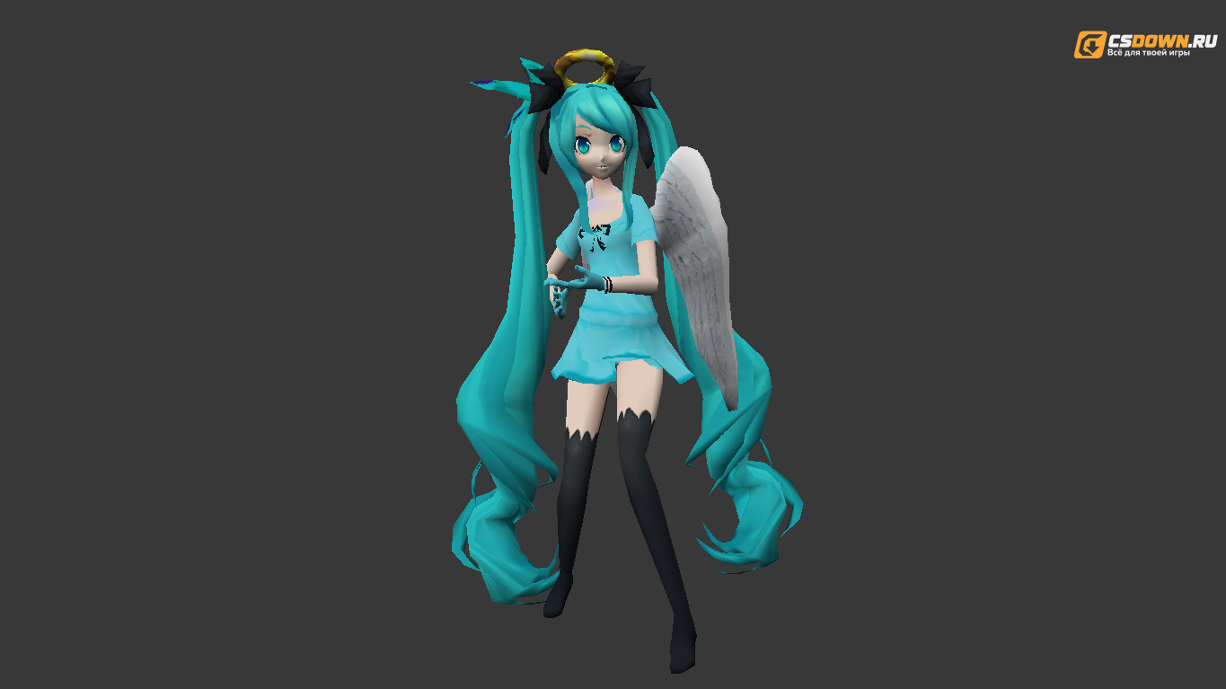 Женская модель «Angel Miku» для CS 1.6 — скриншот 1