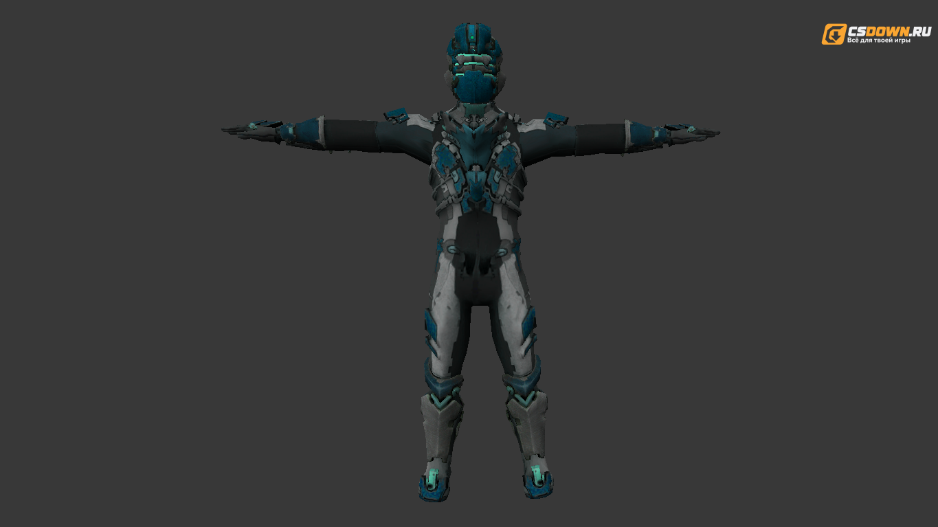 Модель «Advanced Suit в сине-серой расцветке» для CS 1.6 — скриншот 1