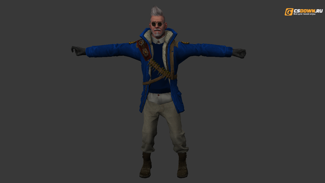 Модель «Agent Dr.Romanov в синей куртке» для CS 1.6 — скриншот 1