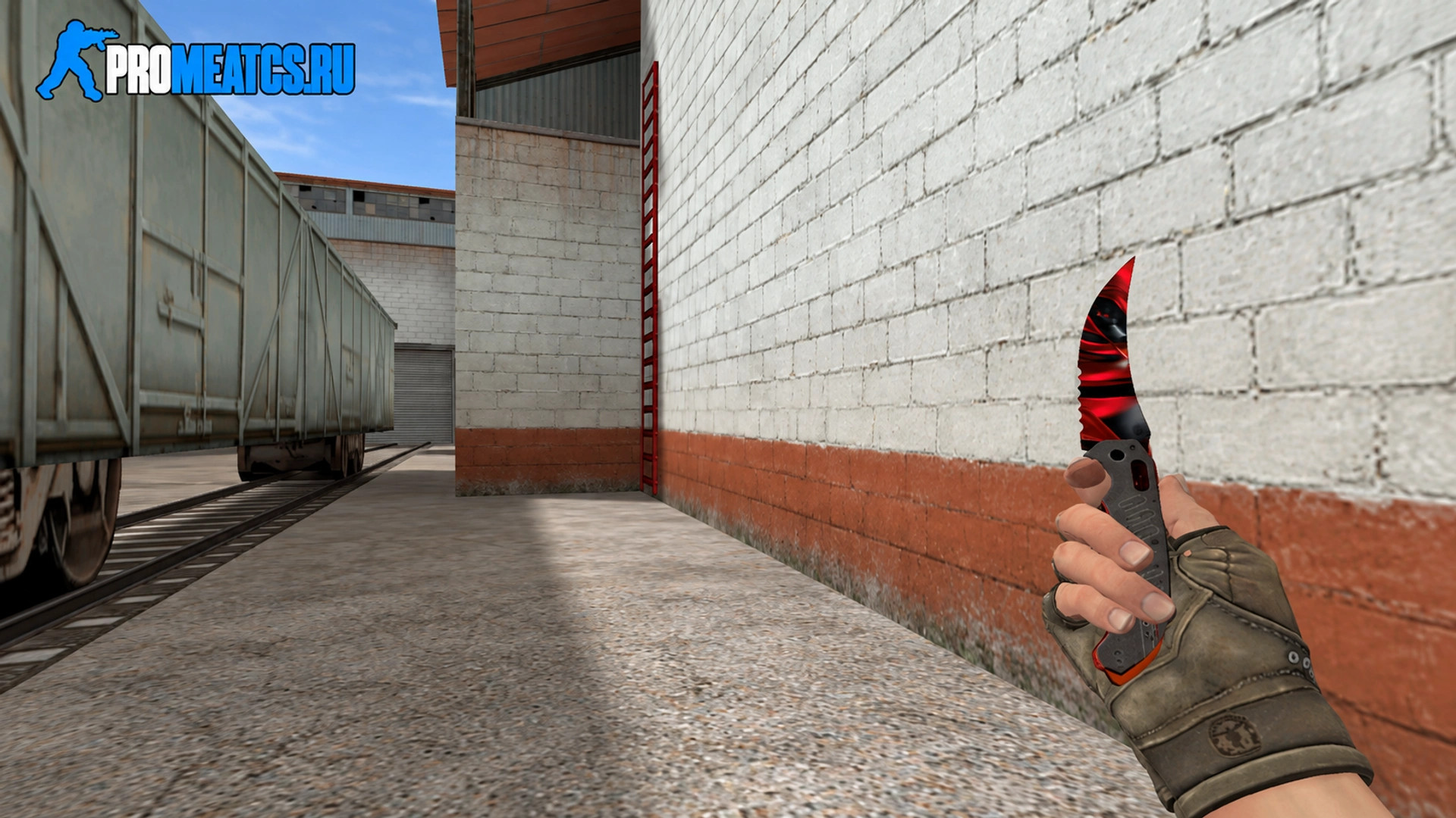 Модель Складной нож «Crimson Ruby» для CS 1.6 — скриншот 1