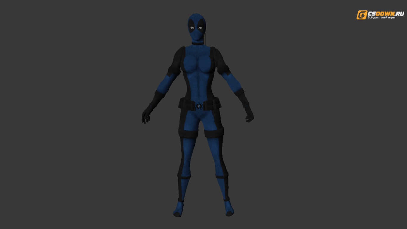 Женская модель «Deadpool Girl» для CS 1.6 — скриншот 1