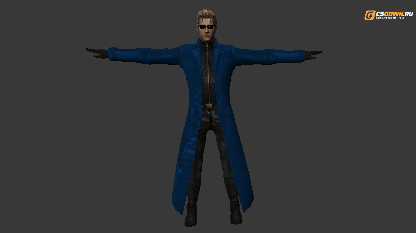 Мужская модель «Albert Wesker» для CS 1.6 — скриншот 1