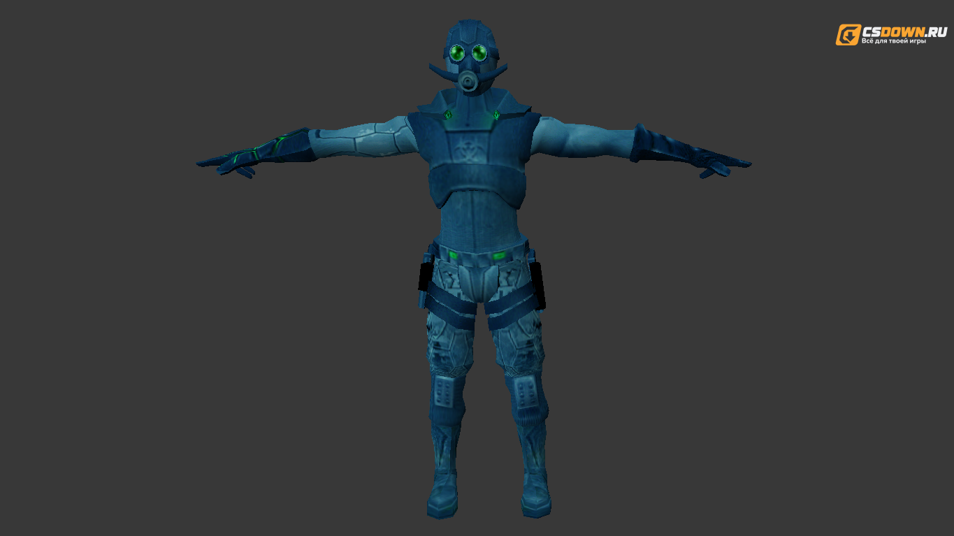 Мужская модель «Bio Soldier» для CS 1.6 — скриншот 1