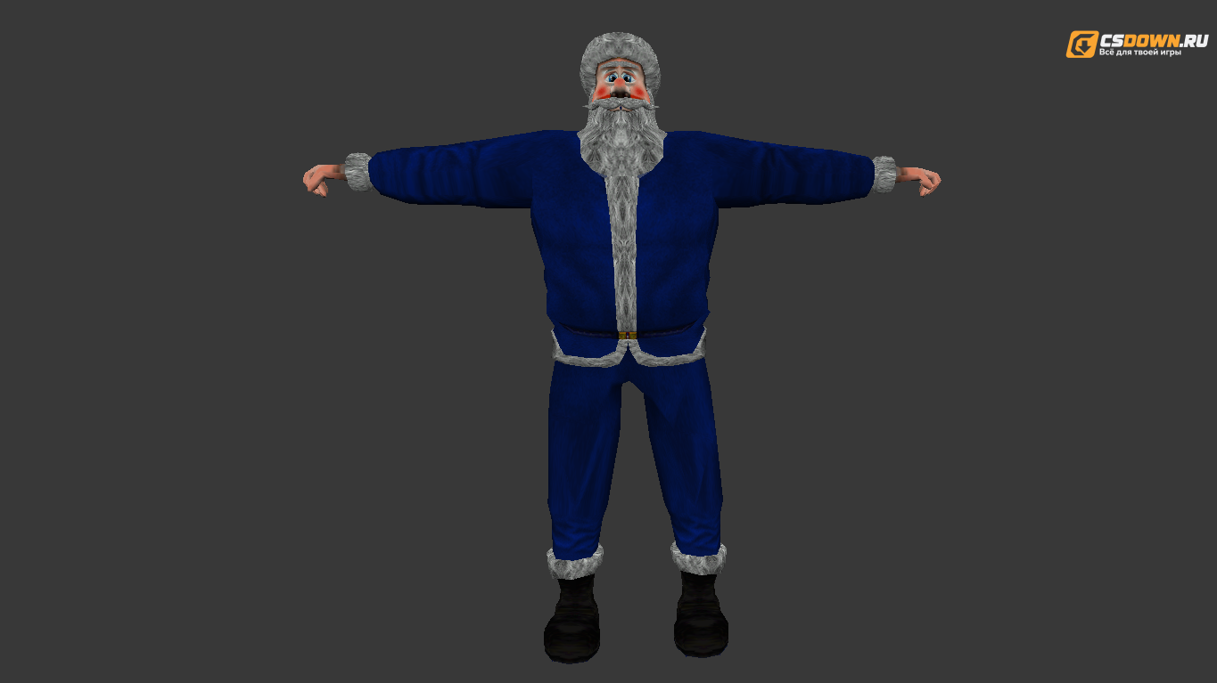 Мужская модель «Fat Santa» для CS 1.6 — скриншот 1