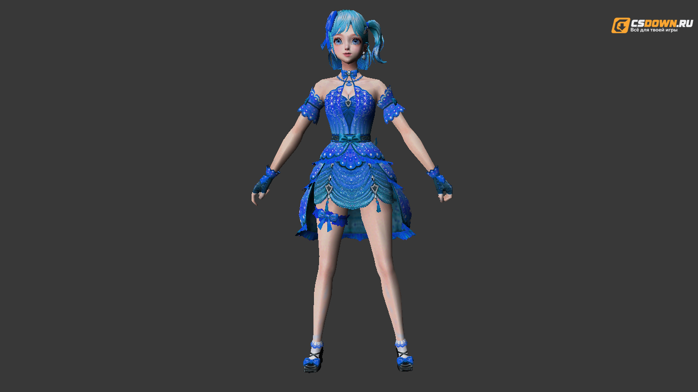 Женская модель «Idol Shiho» для CS 1.6 — скриншот 1