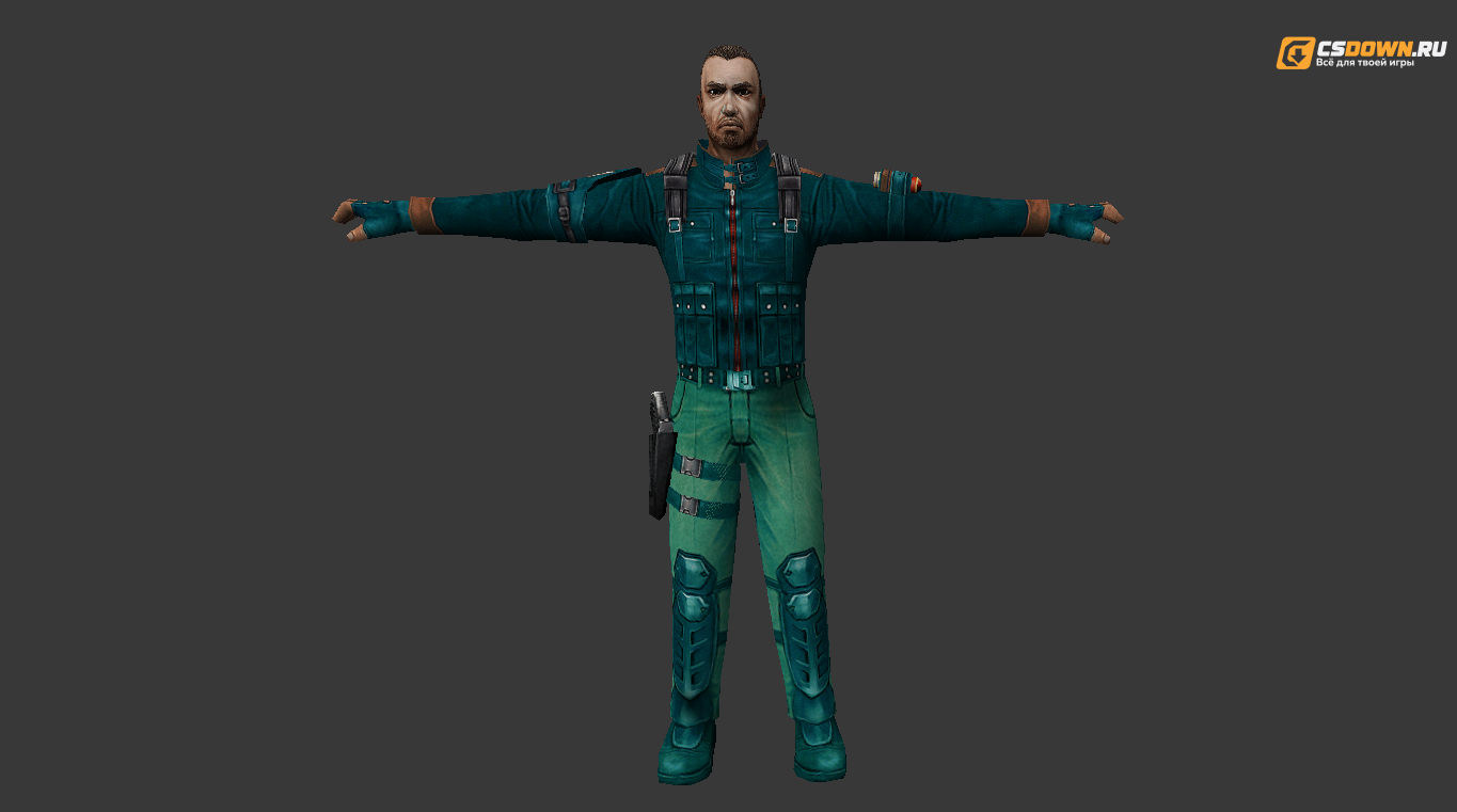 Мужская модель «Hero Man» для CS 1.6 — скриншот 1