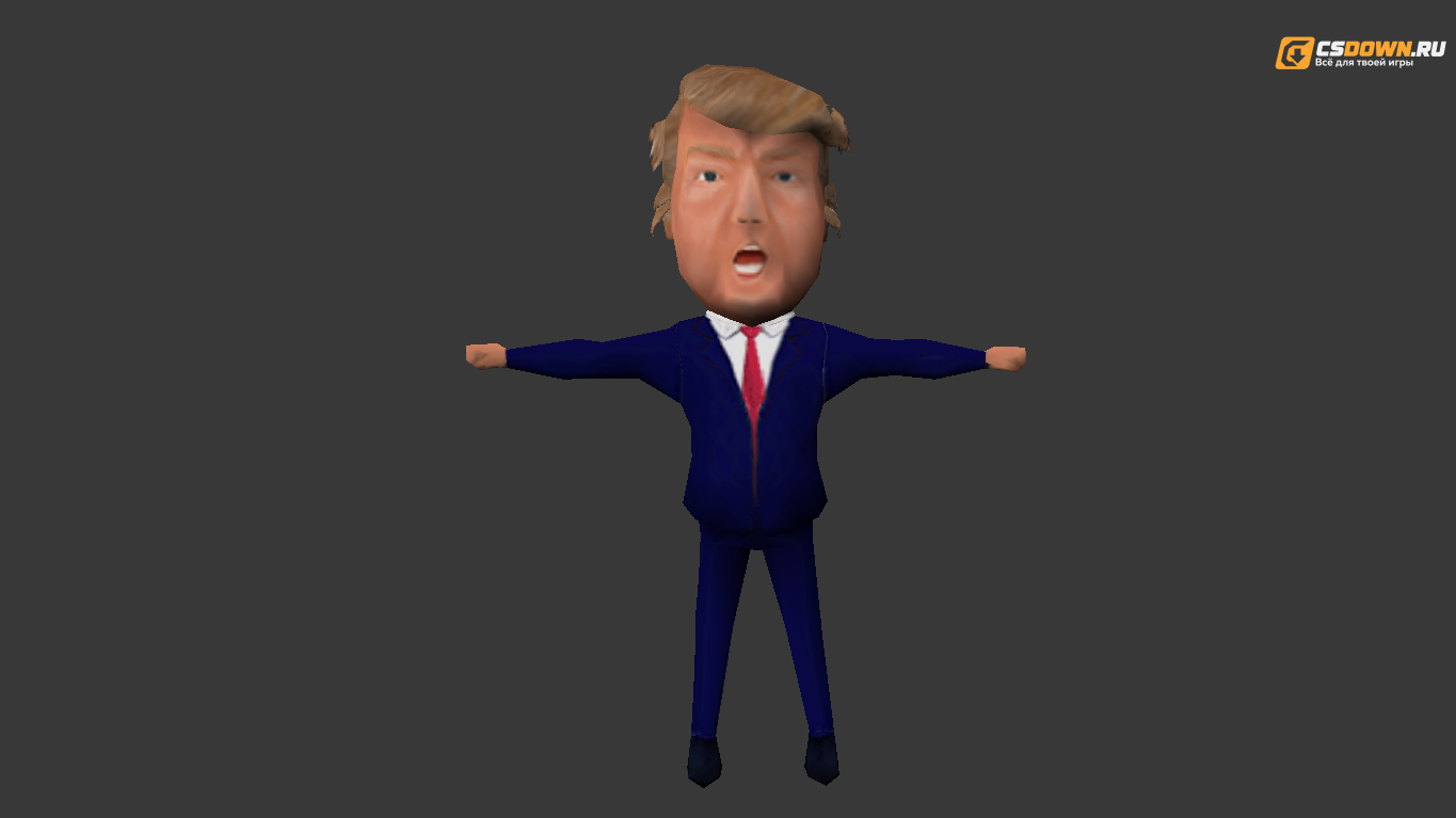 Мужская модель «Donald Trump» для CS 1.6 — скриншот 1