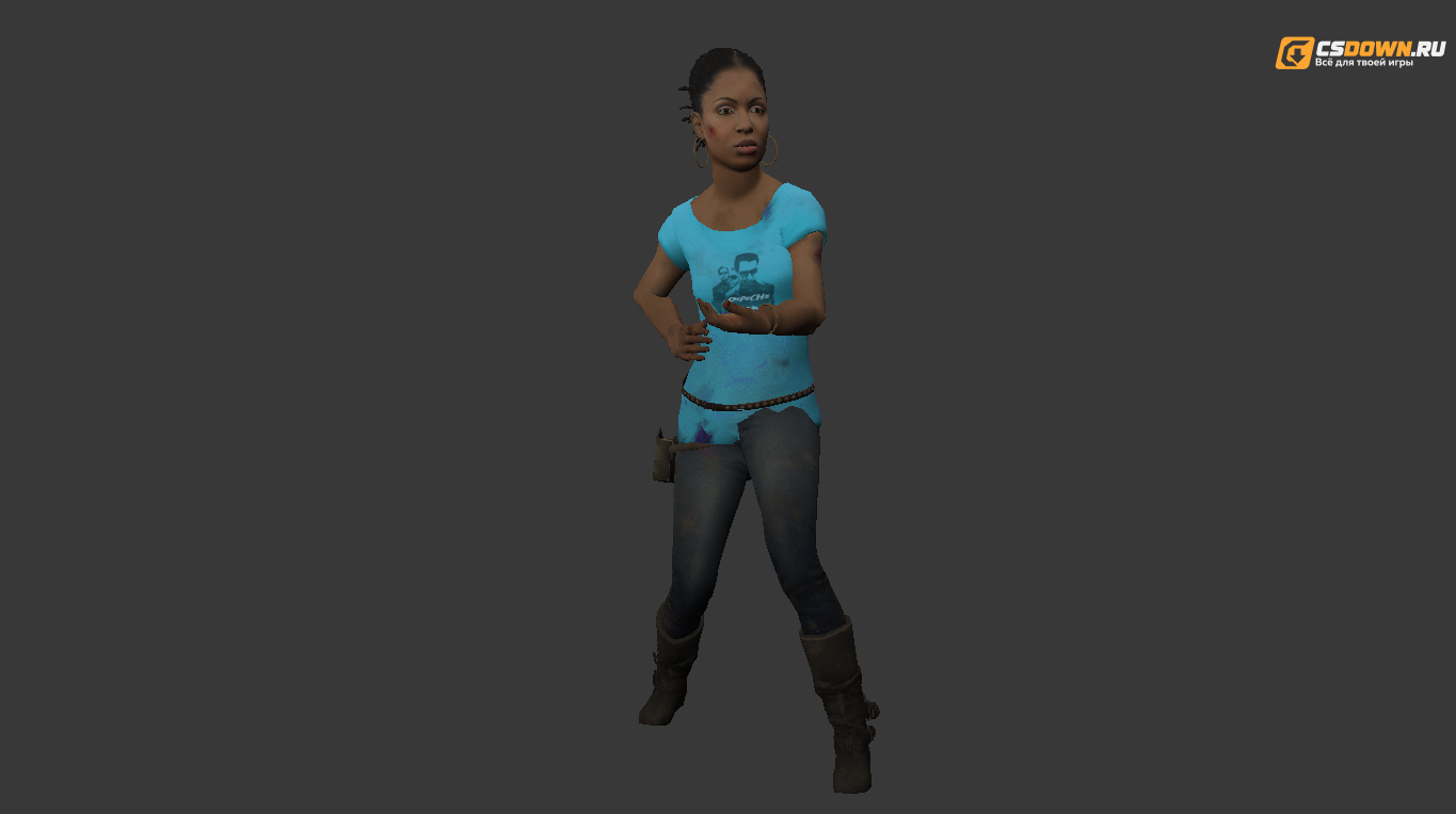 Женская модель «Rochelle L4D2» для CS 1.6 — скриншот 1