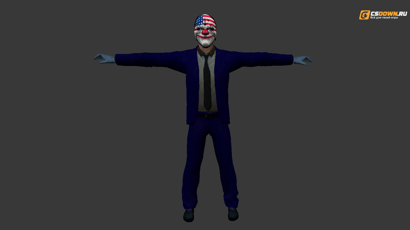 Мужская модель «Dallas Payday 2» для CS 1.6 — скриншот 1
