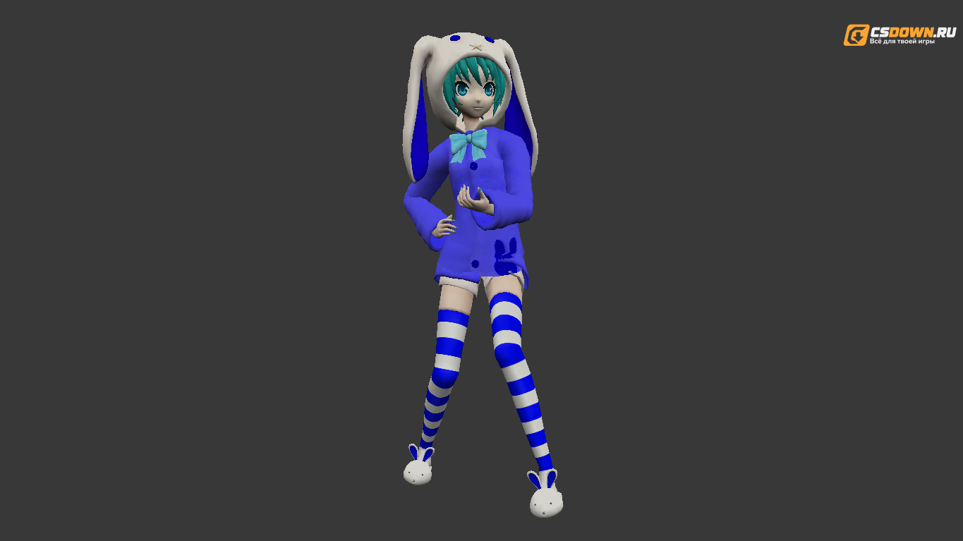 Женская модель «Miku Rabbit» для CS 1.6 — скриншот 1