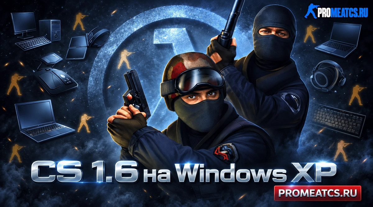 CS 1.6 (КС 1.6) для Windows XP — скриншот 1