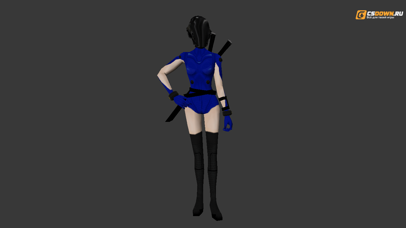 Женская модель «Biohazard Girl» для CS 1.6 — скриншот 1