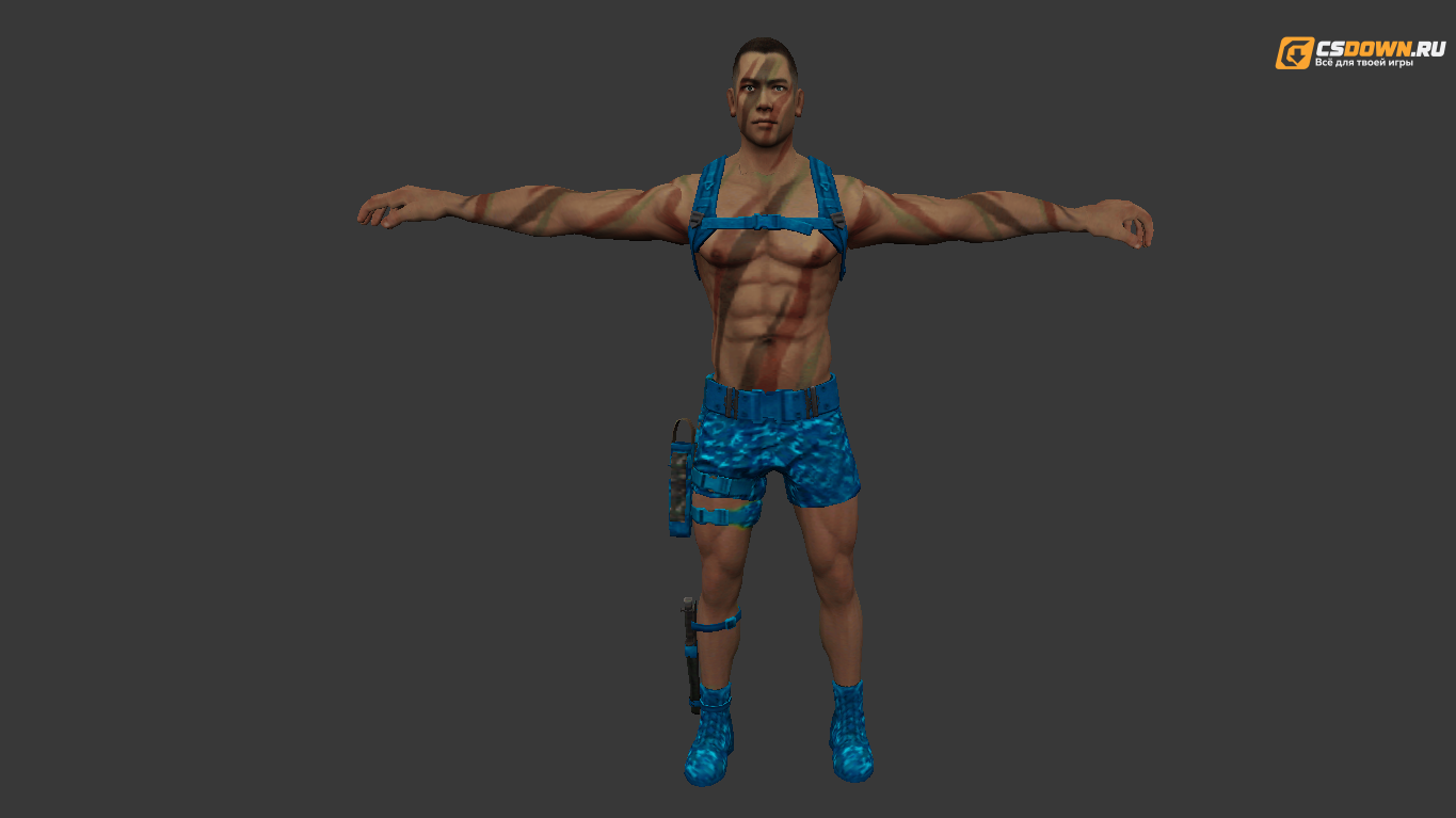 Мужская модель «Wild Soldier» для CS 1.6 — скриншот 1