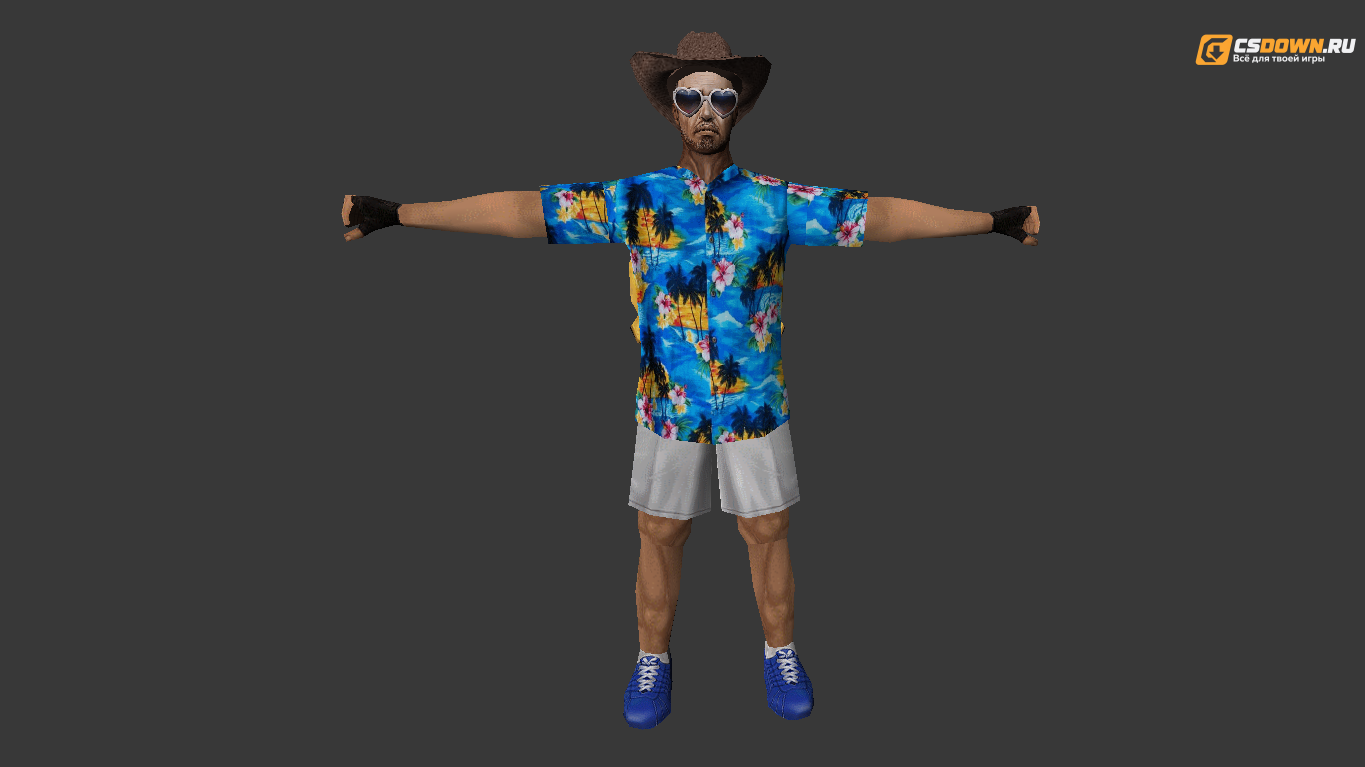 Мужская модель «Summer Human» для CS 1.6 — скриншот 1