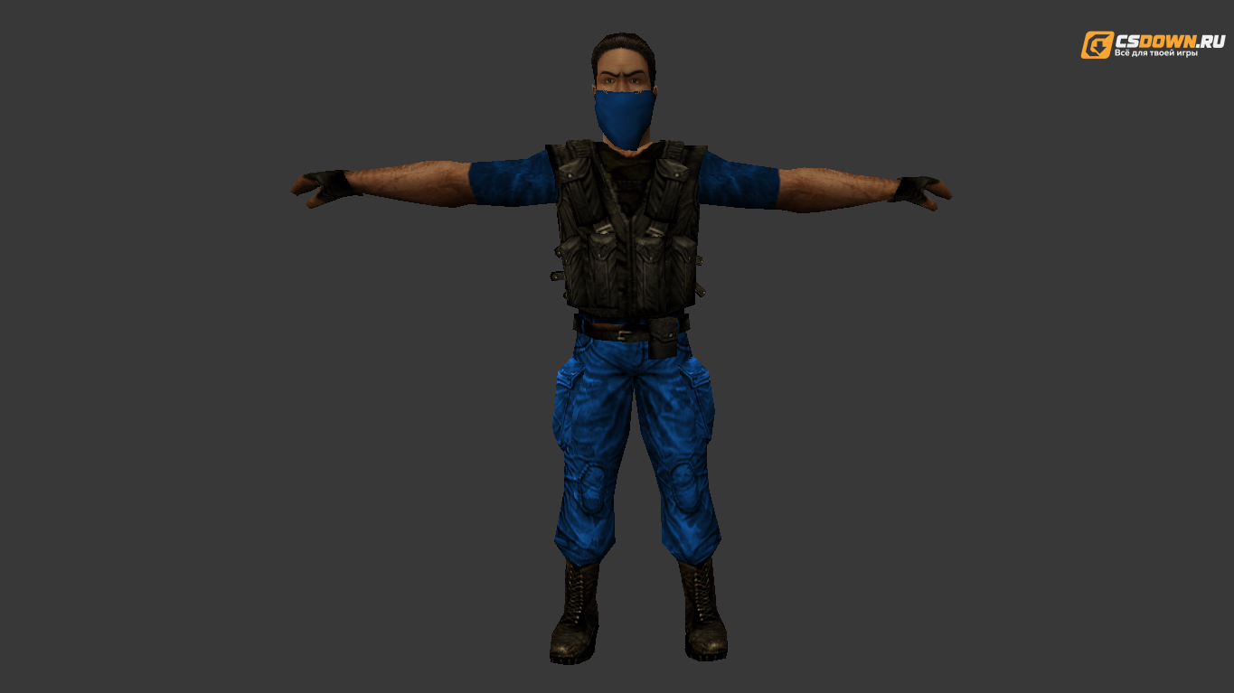 Мужская модель «Silent Agent» для CS 1.6 — скриншот 1