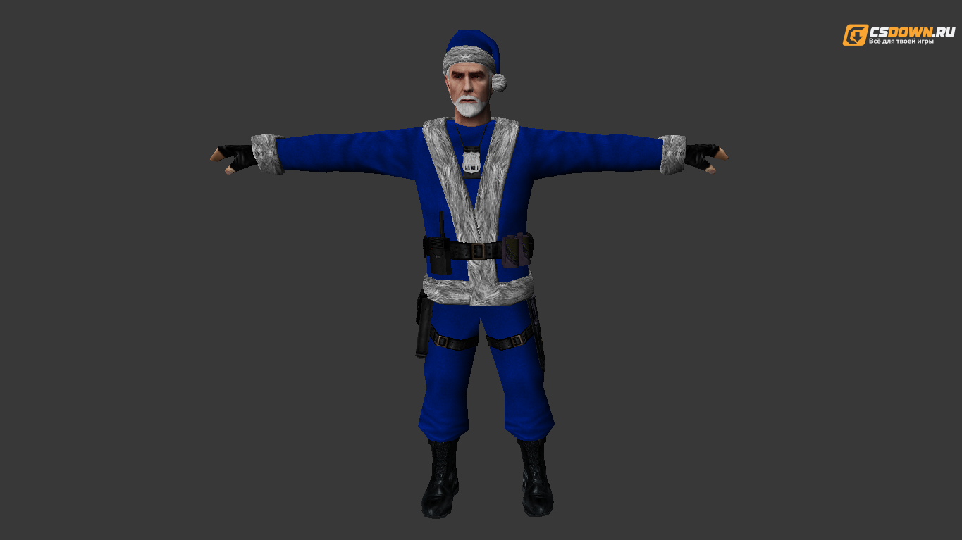Мужская модель «Christmas Admin Skin» для CS 1.6 — скриншот 1