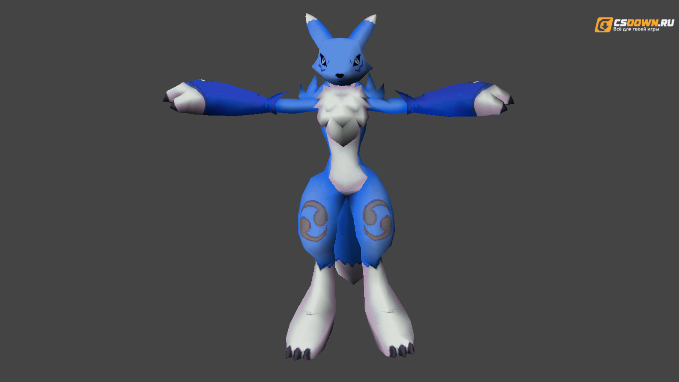 Женская модель «Renamon» для CS 1.6 — скриншот 1