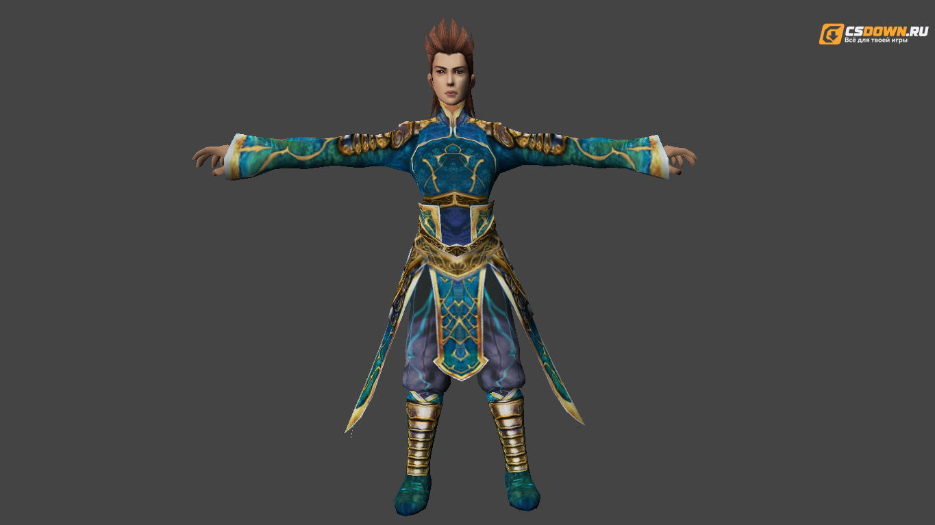 Мужская модель «Shaman» для CS 1.6 — скриншот 1