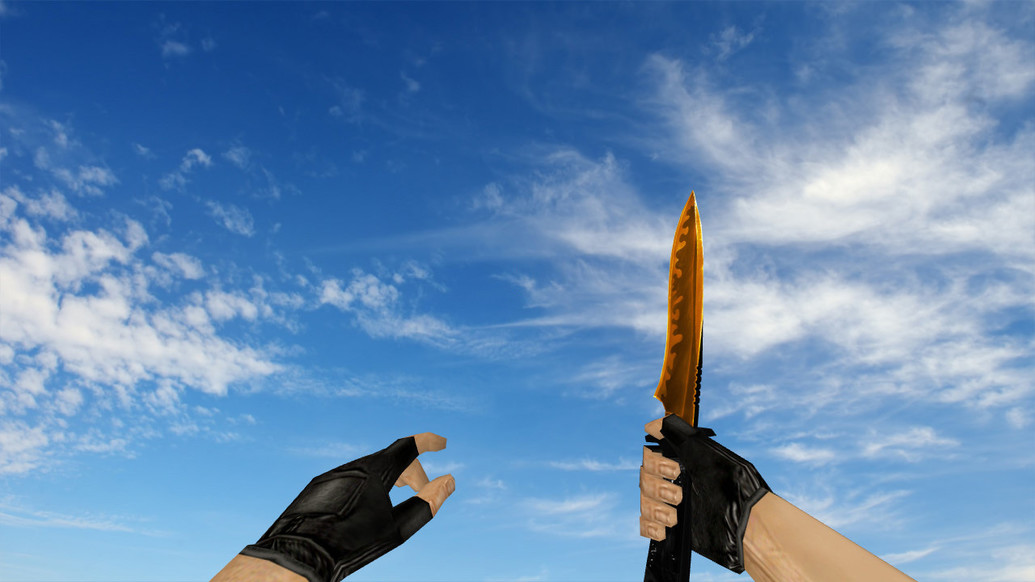 Default Knife Duality Gold для CS 1.6 — скриншот 1