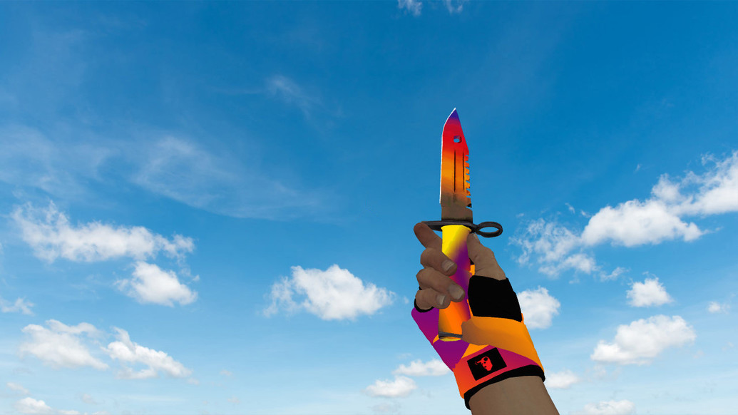 Штык-нож M9 | Градиент для CS 1.6 — скриншот 1