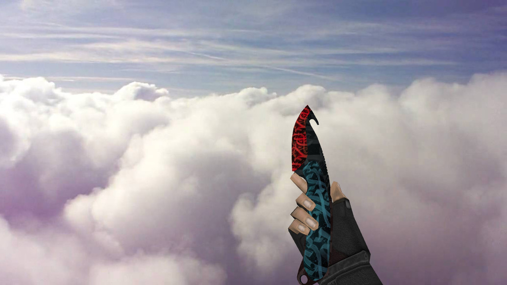 Gut Knife Calligraffiti для CS 1.6 — скриншот 1