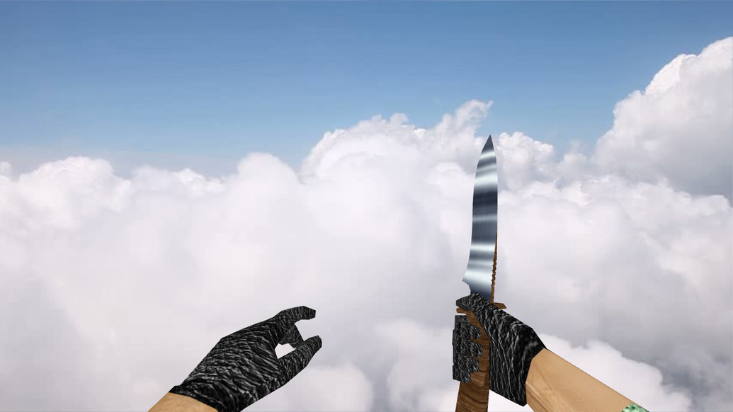 Default Knife Metal Wood для CS 1.6 — скриншот 1