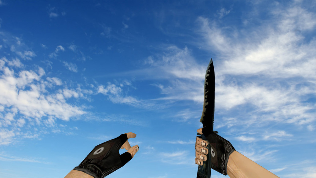 Default Knife Black для CS 1.6 — скриншот 1