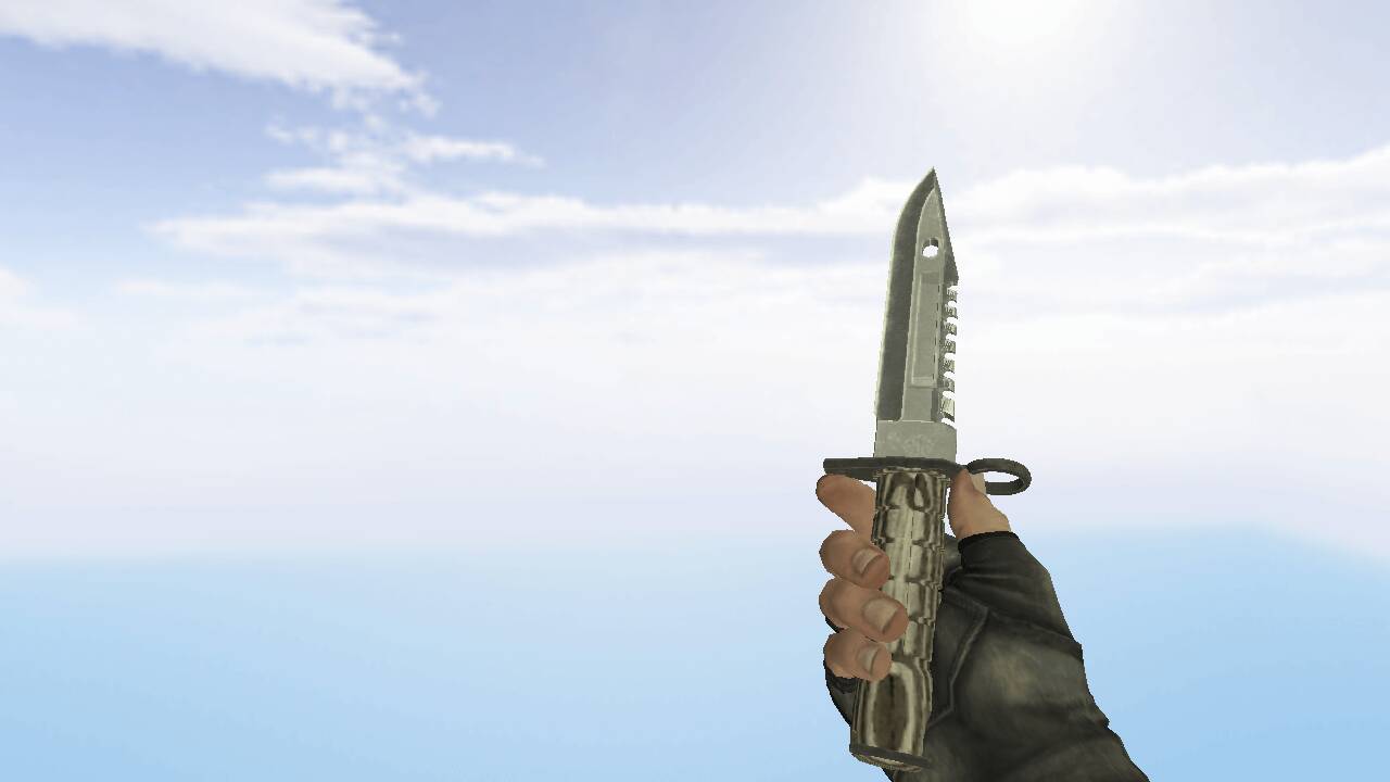 Штык-нож М9 | Черный глянец для CS 1.6 — скриншот 1