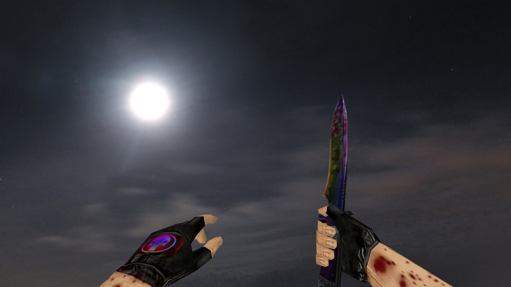 Default Knife Bloody Rainbow для CS 1.6 — скриншот 1