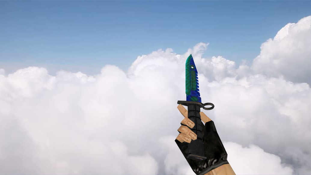 M9 Bayonet Reptilleupted для CS 1.6 — скриншот 1