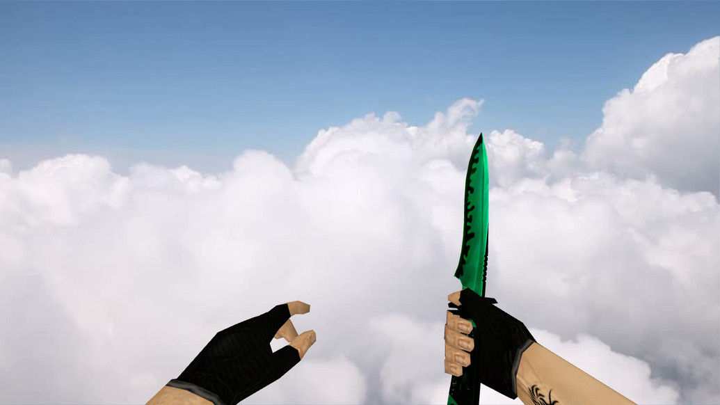 Default Knife Greenblack для CS 1.6 — скриншот 1