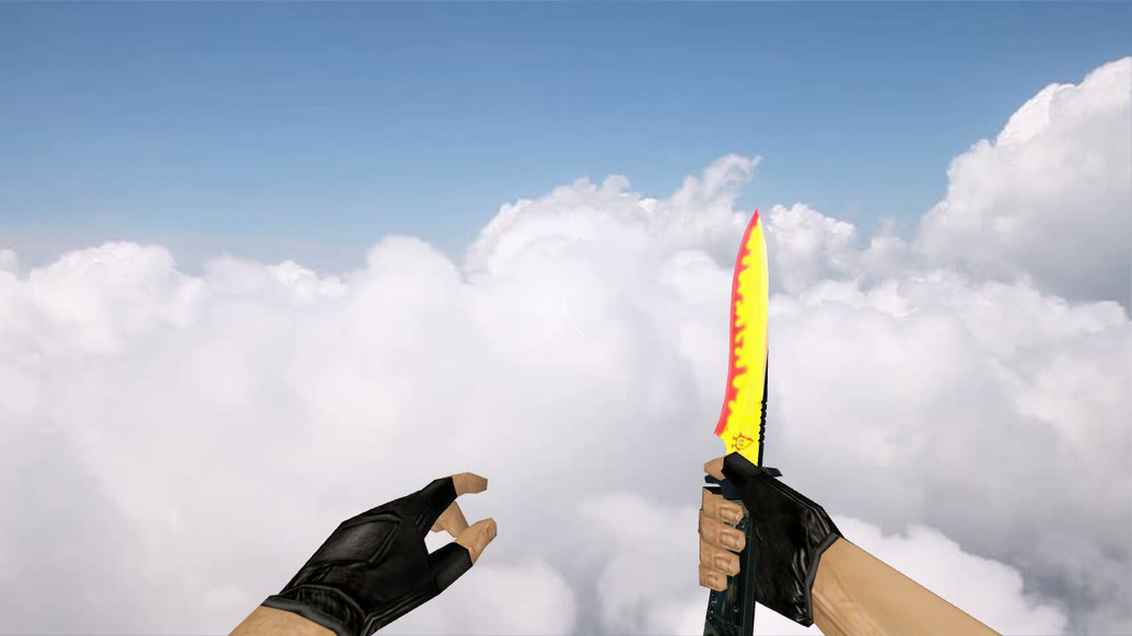 Default Knife Flamey для CS 1.6 — скриншот 1