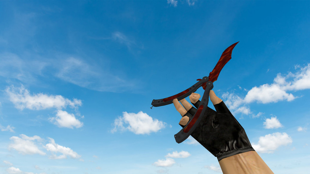 Butterfly Knife | Пламя для CS 1.6 — скриншот 1