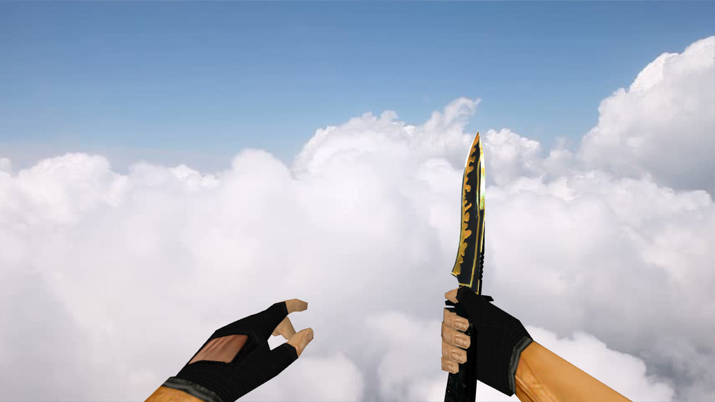 Default Knife Gold для CS 1.6 — скриншот 1