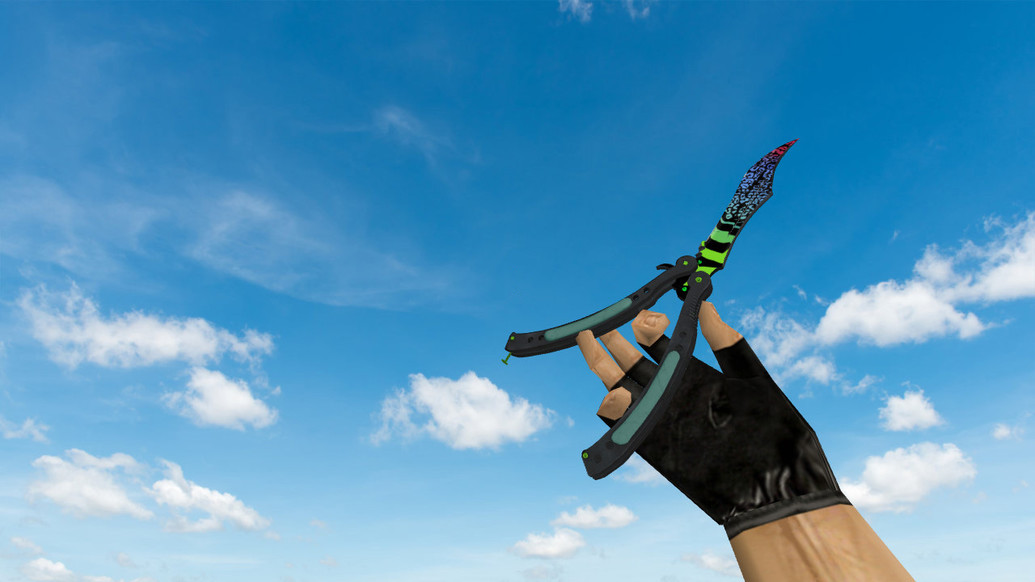 Butterfly Knife Superfurry для CS 1.6 — скриншот 1