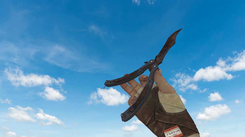 Butterfly Knife Rustcoat для CS 1.6 — скриншот 1