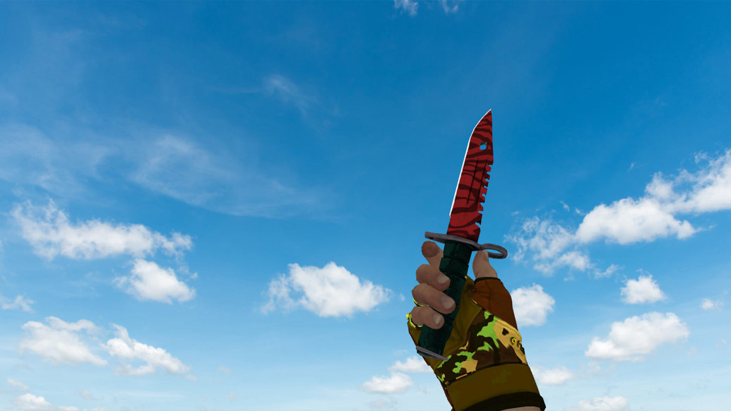 M9 «Убийство» с камуфляжными перчатками для CS 1.6 — скриншот 1