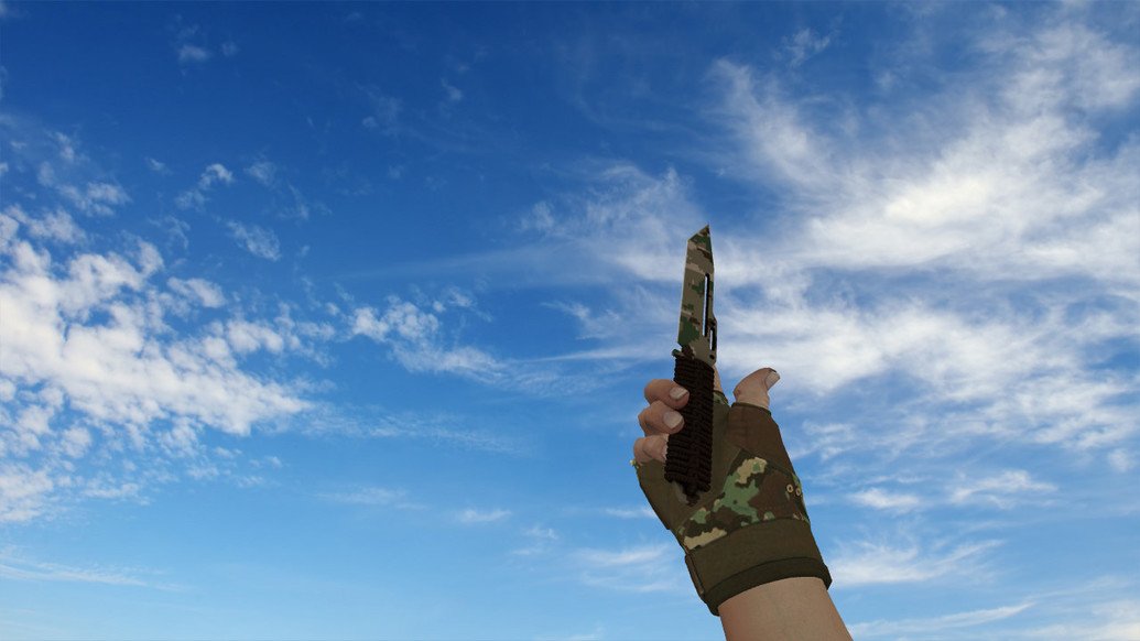 Паракорд-нож Пиксельный камуфляж "Лес" для CS 1.6 — скриншот 1