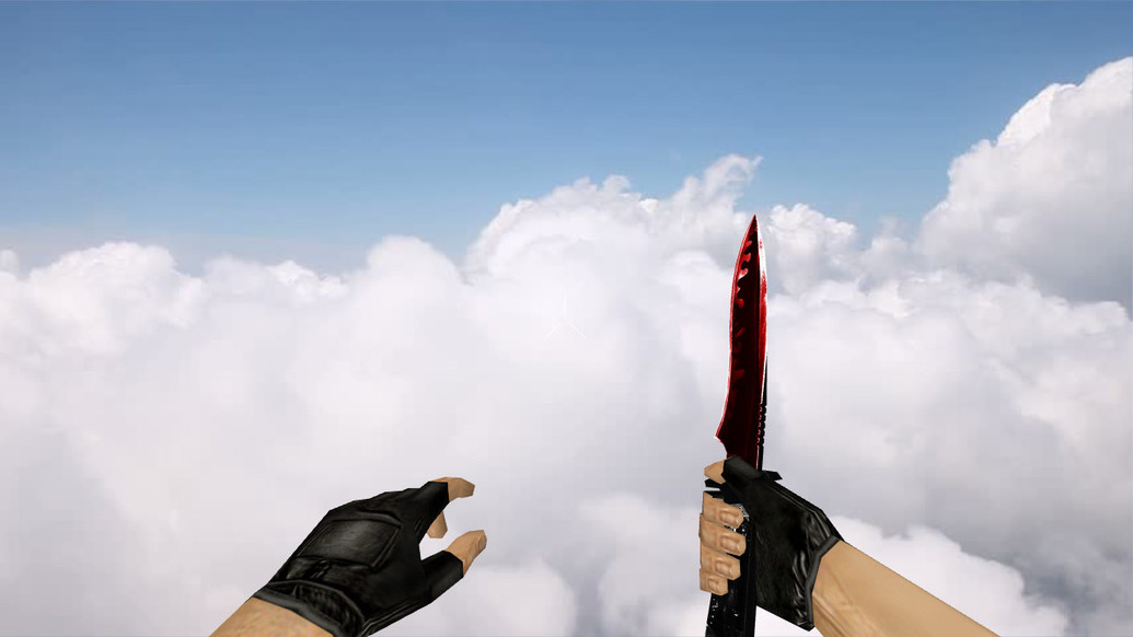 Default Knife Duality Red для CS 1.6 — скриншот 1