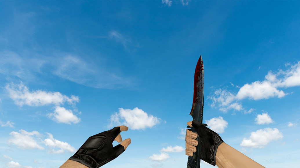 Bloody Default Knife для CS 1.6 — скриншот 1