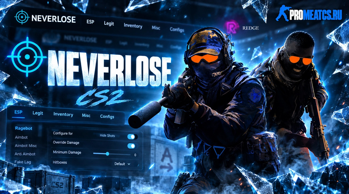Чит для CS 2 (КС 2) Neverlose — скриншот 1