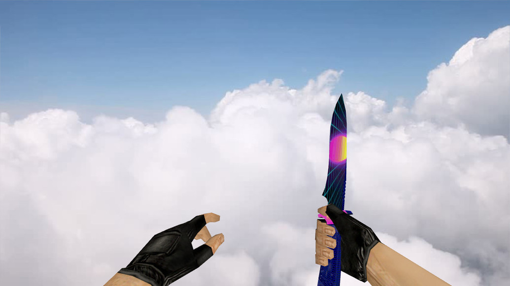 Vaporwave Knife для CS 1.6 — скриншот 1