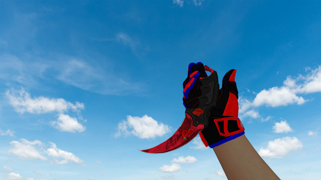 Karambit Blossoming Rose для CS 1.6 — скриншот 1