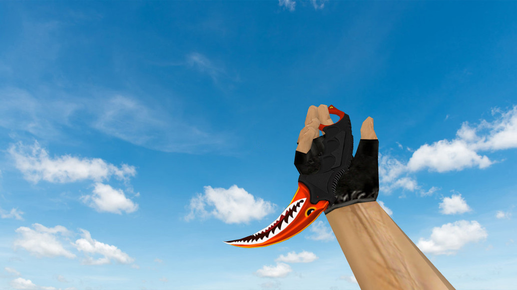 Karambit Aber Shark для CS 1.6 — скриншот 1