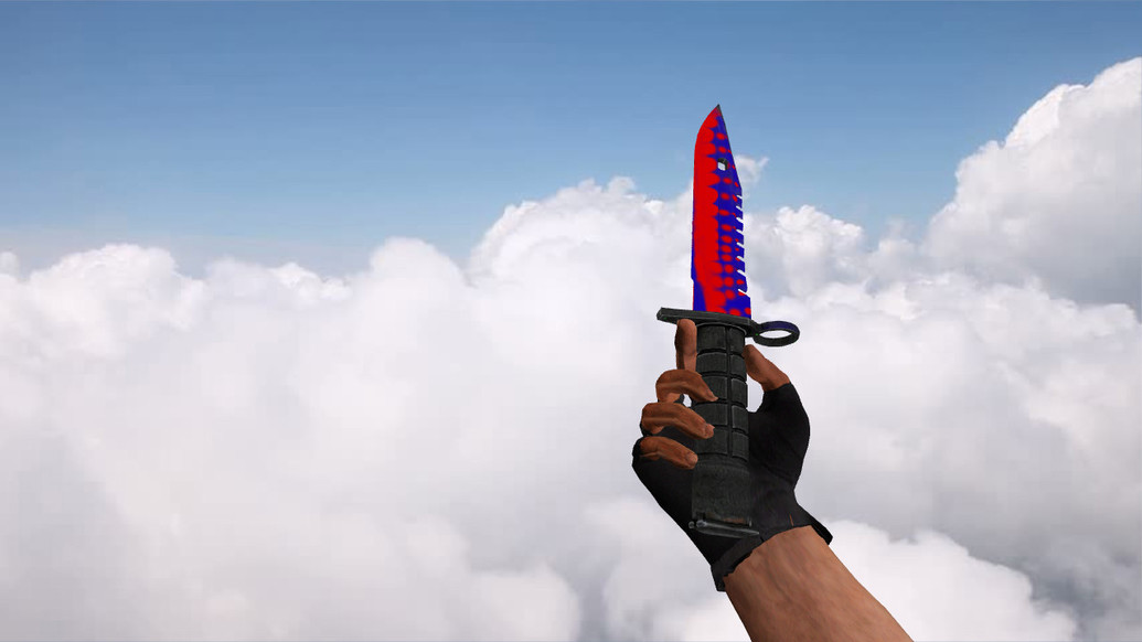M9 Bayonet Red Bubbles для CS 1.6 — скриншот 1