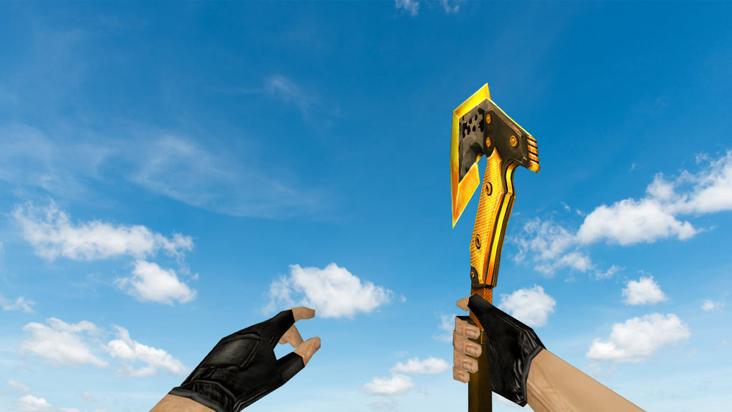CF Combat Axe Gold для CS 1.6 — скриншот 1