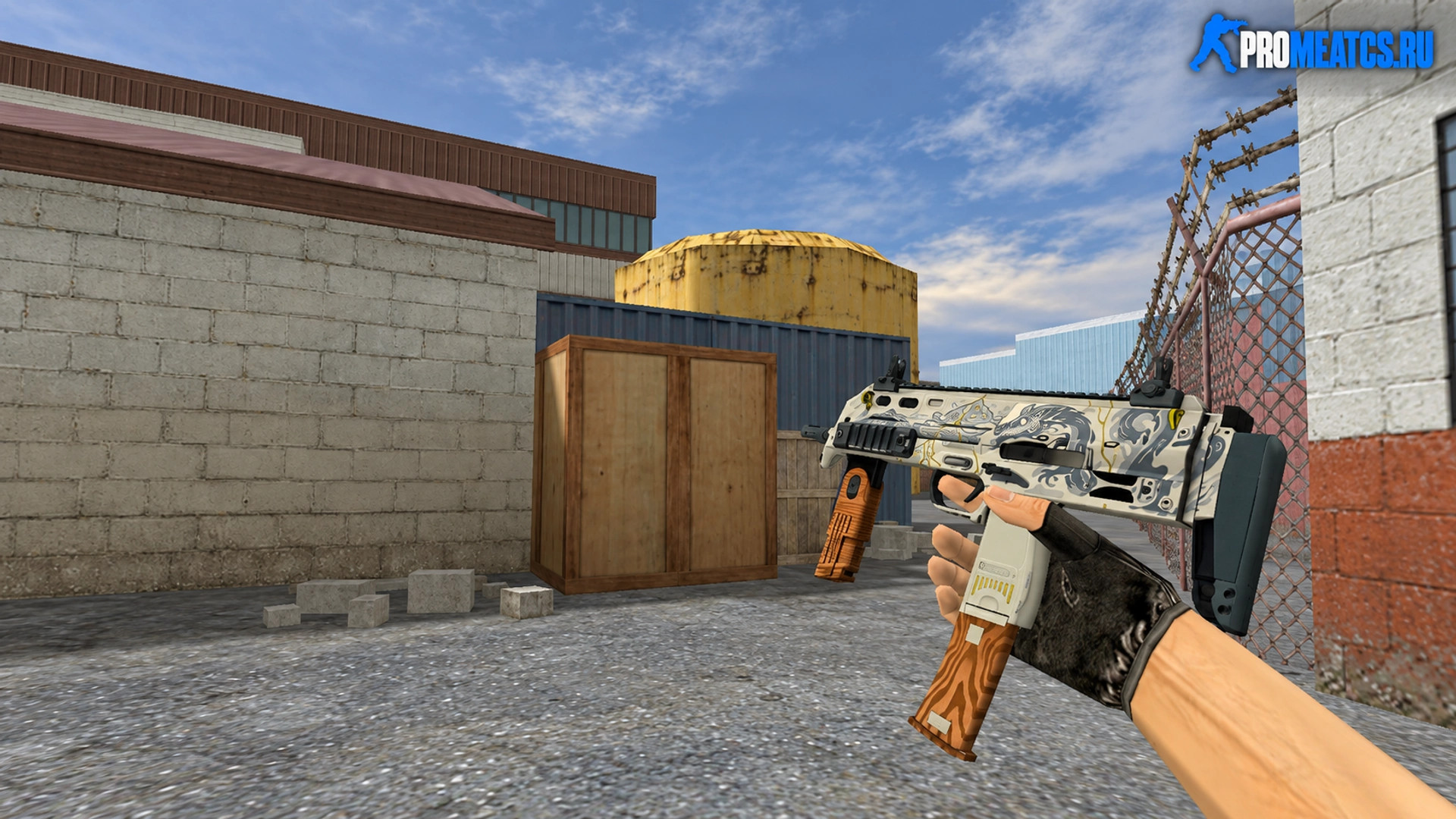 Модель MP7 Kintsugi для CS 1.6 — скриншот 1